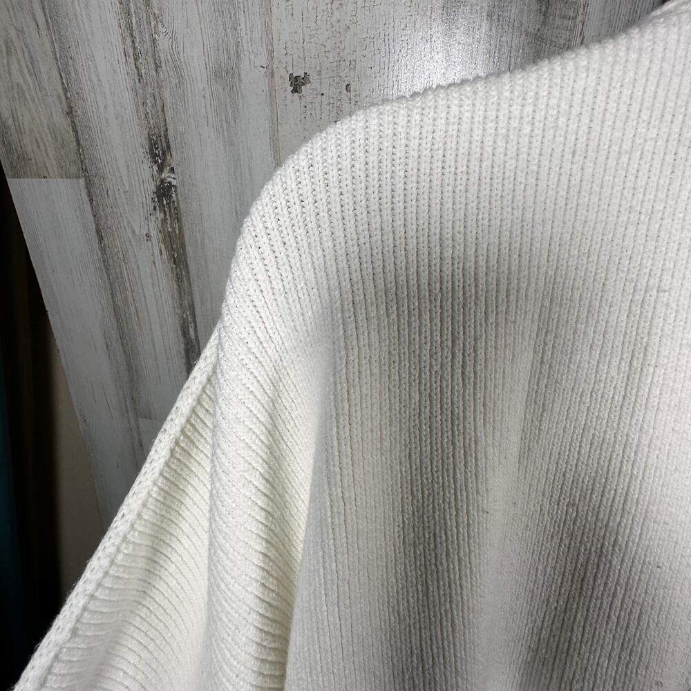 Free People Sweater XL | Ivory Knit | Balloon Sleeves | Oversized Fit | MSRP $98 - Picture 5 of 8